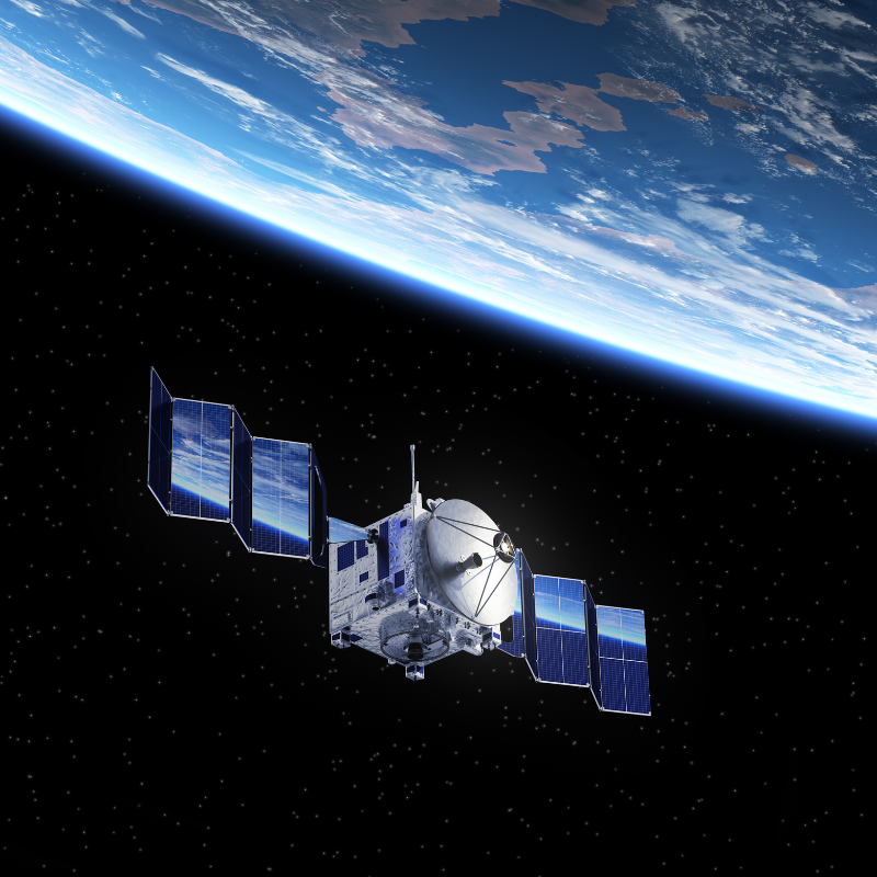Satellite Around Earth